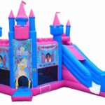 Prinzessin Springendes Schloss Mit Rutsche