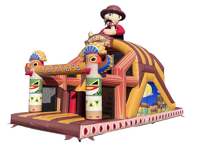 E105703 Hüpfburg Hindernisbahn Mini Western – Bild 1