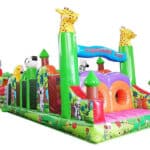 Aufblasbarer Hindernisparcours Zoo
