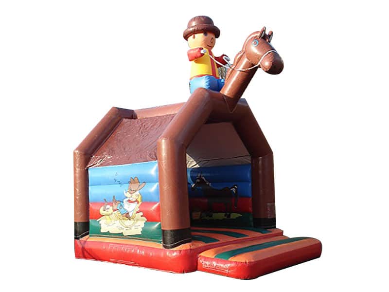 E131717 Hüpfburg Standard Cowboy Mit Dach – Bild 1