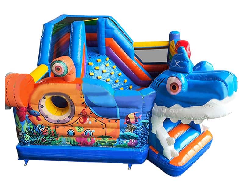 E132703 Hüpfburg Tauchparadies Mit Rutsche – Bild 1