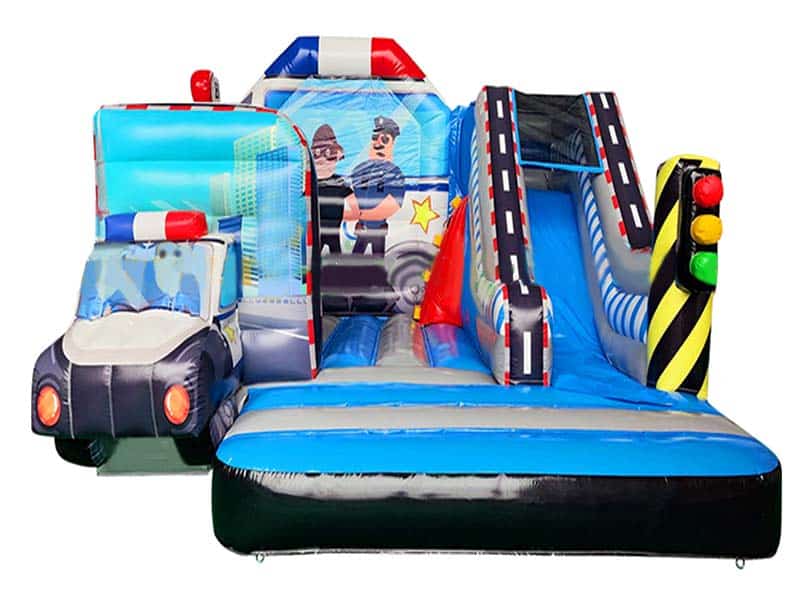 E132712 Hüpfburg Gangsterjagd Mit Rutsche – Bild 1