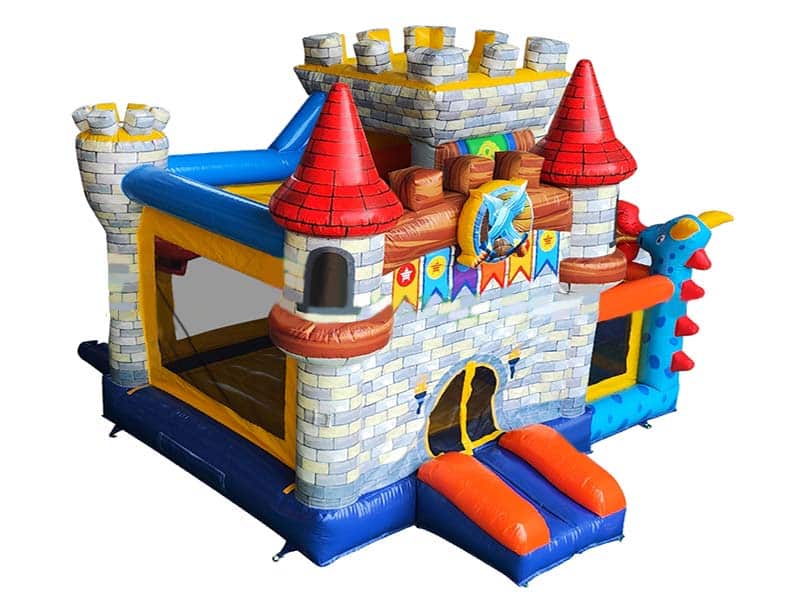 E132718 Hüpfburg Burg Mit Rutsche – Bild 1